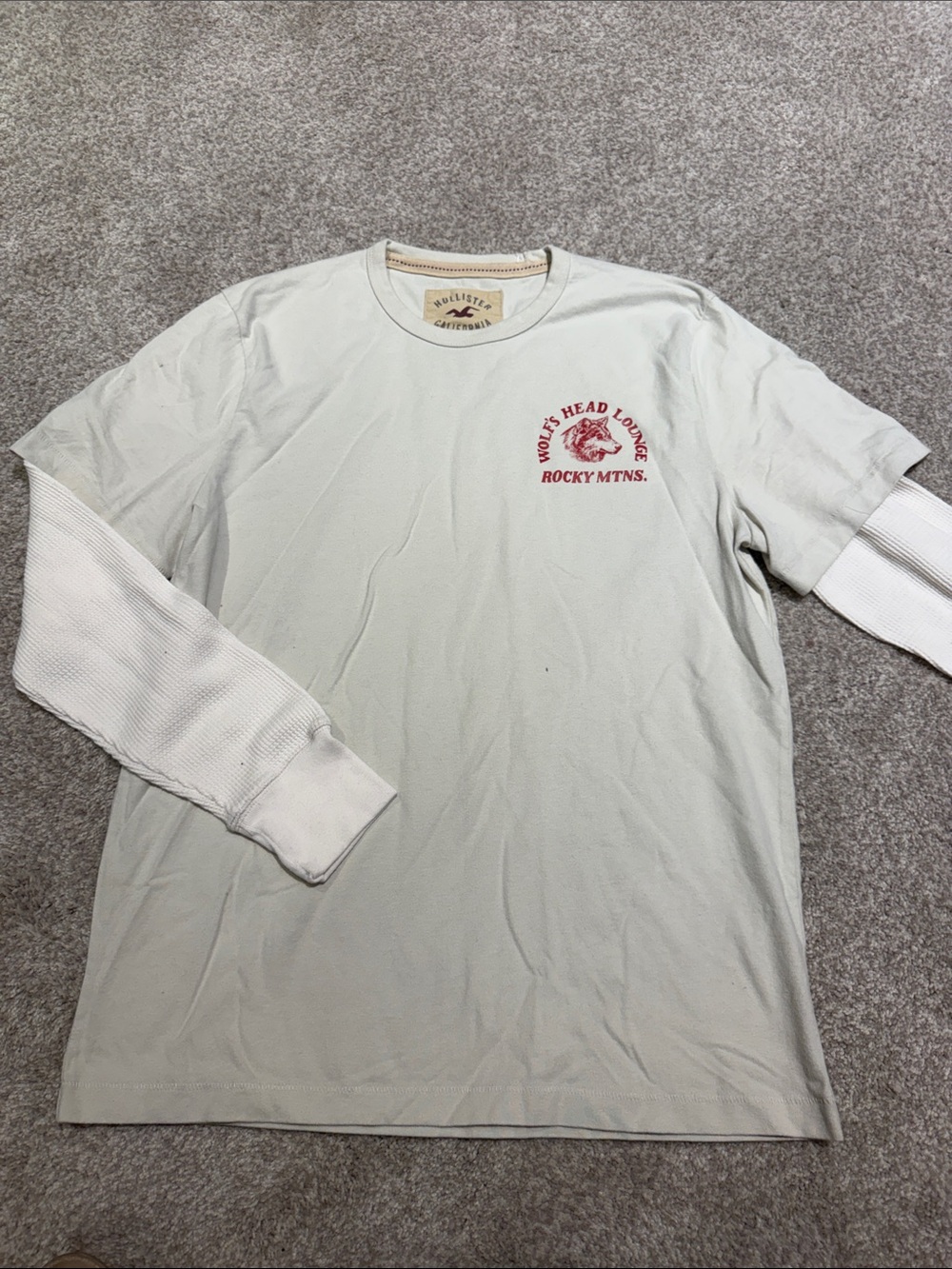 Hollister Men's Long Sleeve Layered Tee